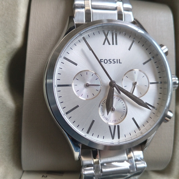 Fossil Silver Men's Watch - Picture 1 of 4